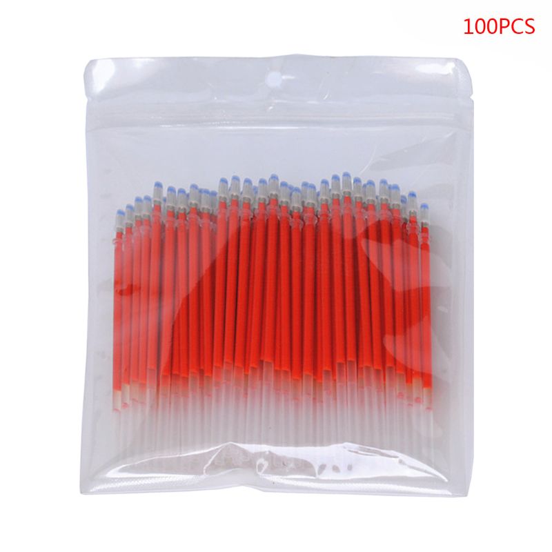 100 stuks neutrale inkt gel pen vullingen zwart blauw rood 0.5mm kogel vullingen kantoorbenodigdheden  qx2b: R