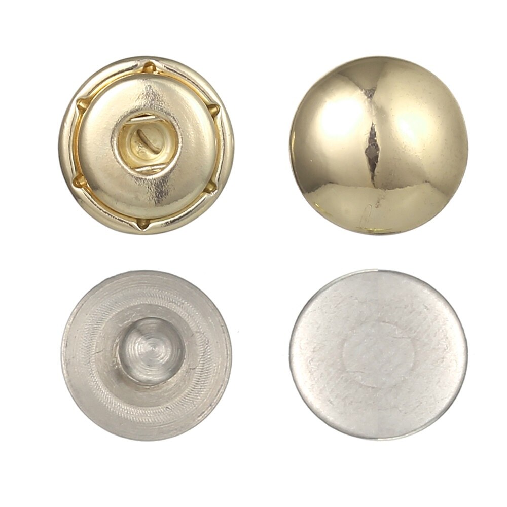 Legenstar Pressions Button Clips for Interchangeable Leather Band Stainless Steel Bracelet