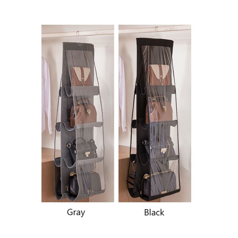 8 taschen Hängen Handtasche Organizer Regal Tasche Lagerung Halfter Schränken Wasserdicht Staub Hängen Lagerung Tasche