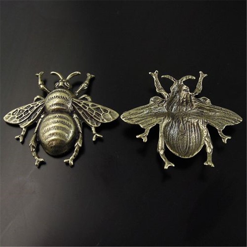 GraceAngie 12 stücke Antike Bronze Look Fliegen Bee Insekt Schmuck Charm Anhänger 40*37*7mm 08368 Handgemachte zubehör