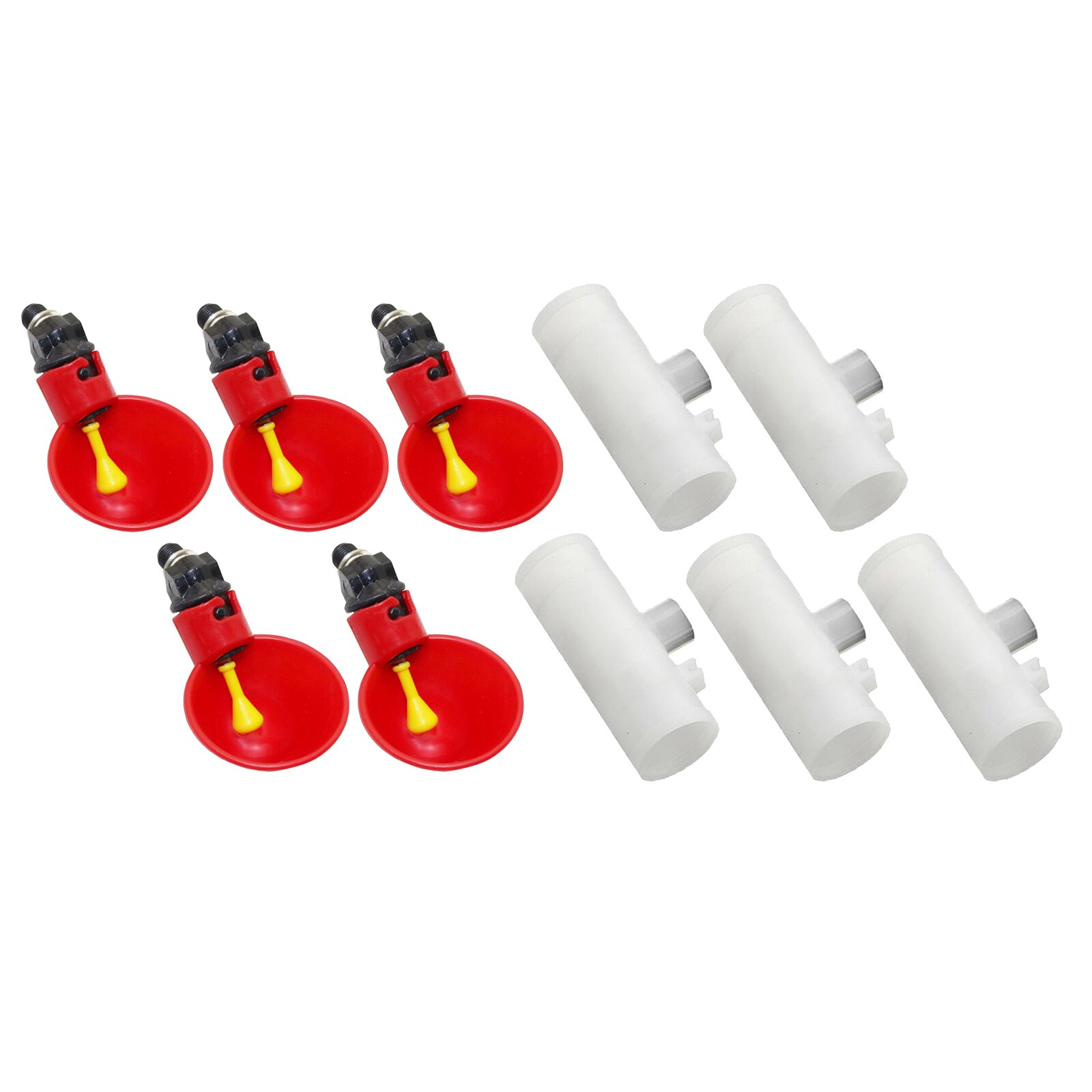 5pcs Chicken Drinker Drinking Cups for Chickens Quail Waterer Bowl Automatic Poultry Coop Feeder Water Drinking Cups