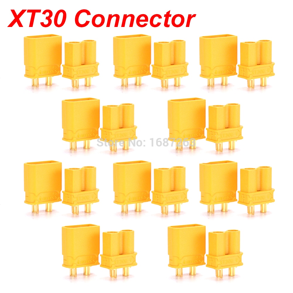 10 Pairs XT30 XT30U XT60 XT60H XT90 EC2 EC3 EC5 T Plug Battery Connector Set Male Female Gold Plated Banana Plug for RC Parts