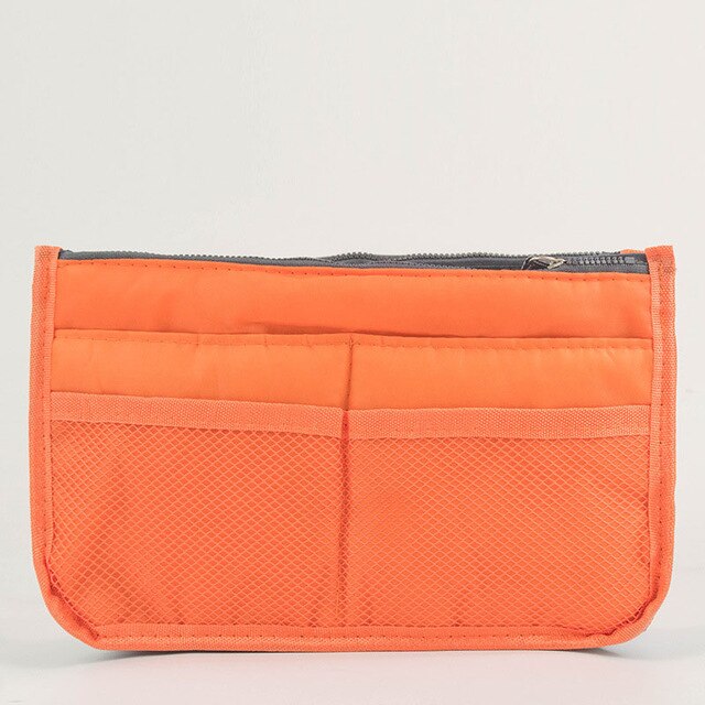 MOGULVXING Cosmetic Bag Travel Organizer Portable Beauty Pouch Functional Bag Toiletry Make Up Makeup Organizers Phone Bag Case: Orange
