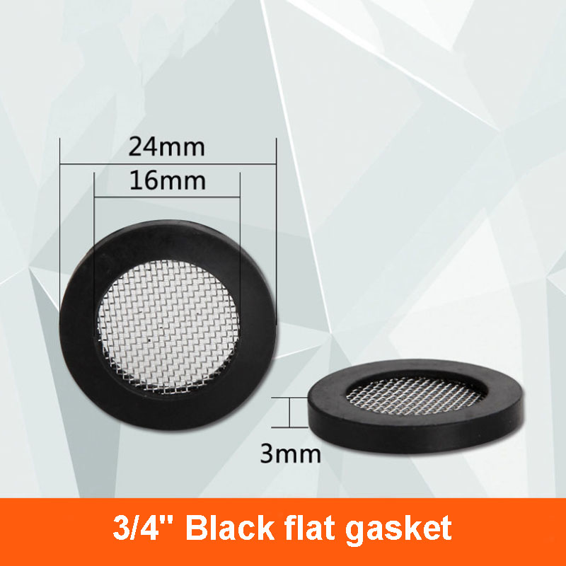 5 Stuks 1/2 "3/4" O-Ring Afdichting Slang Pakking Rubberen Ring met Filter Netto voor Kraan Grommet Rubberen Pakking Filter Wasmachine Gootsteenzeefje