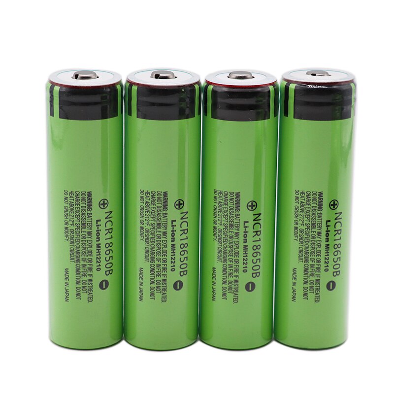 30pcs Original Panasonic NCR18650B 3.7v 3400mAh 18650 rechargeable lithium battery for Panasonic flashlight batteries+Pointed