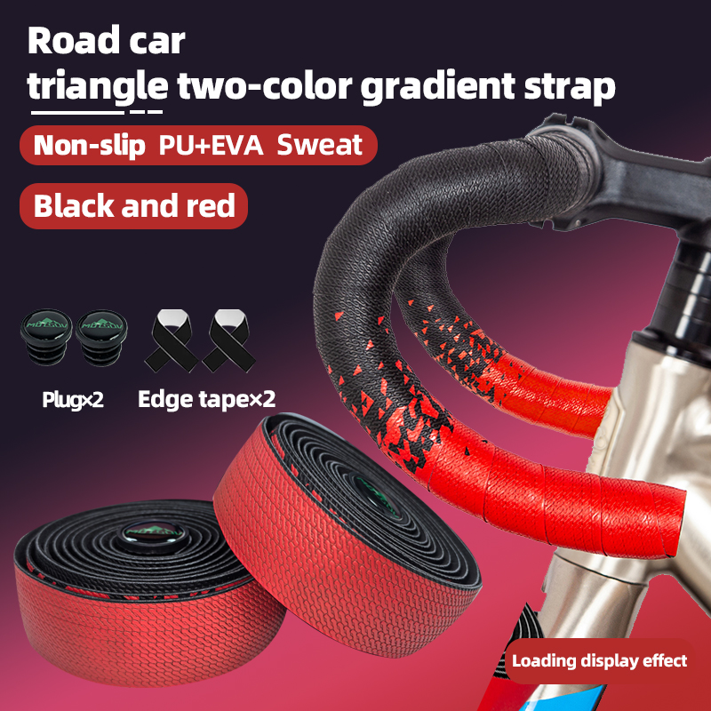 1 par de correas para manillar de bicicleta, cinta para mango de bicicleta de montaña y carretera, cinta de esponja antideslizante, cubierta protectora para manillar, accesorios para ciclismo: Rojo