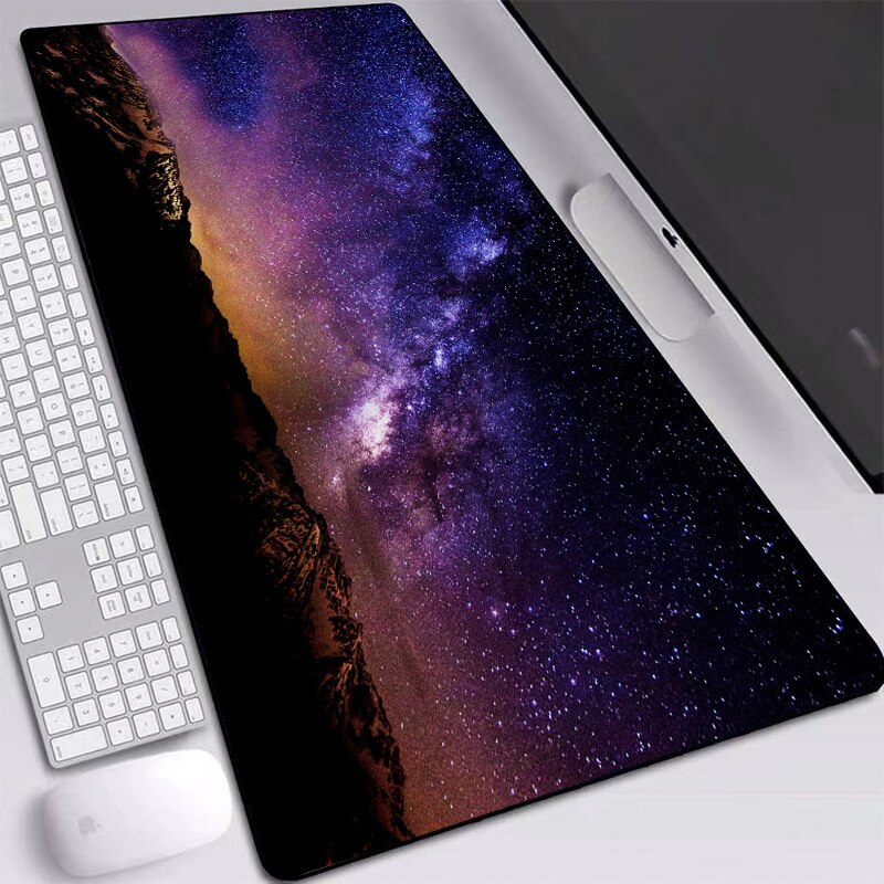 Espaço gaming mouse pad grande casa personalizado mousepad gamer escritório borracha natural xxl mouse tapete de teclado de mesa xxl mouse pads: 80x40 cm / Dark Brown