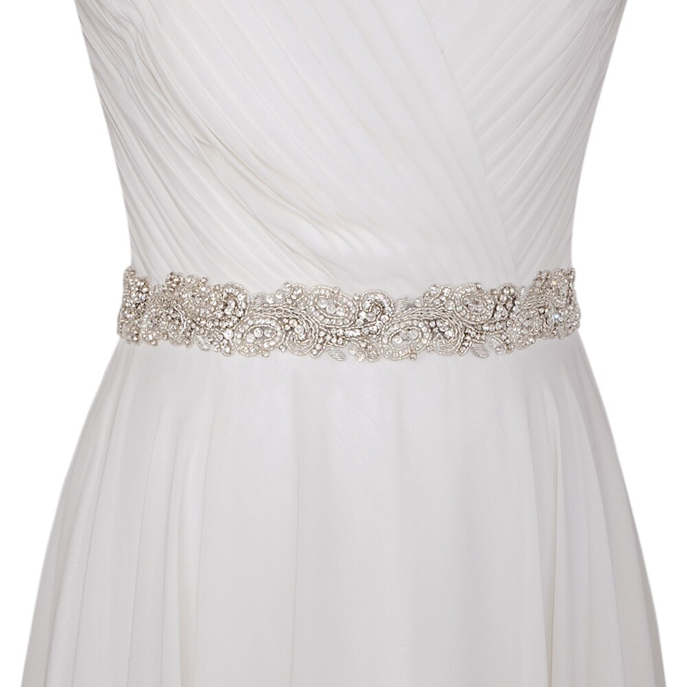ZMS365 Braut Zubehör Hochzeit Gürtel Braut Gürtel Hochzeit Zubehör Mariage Schärpe Gürtel für Abendkleider Brautjungfer Gürtel