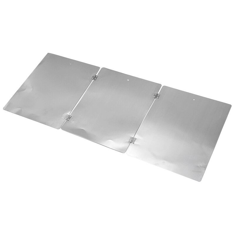 3Pcs Garden Aluminum Patio Heater Reflector Shield Outdoor Propane And Gas Saving Heater Reflector Block Cover Sheet Foldable