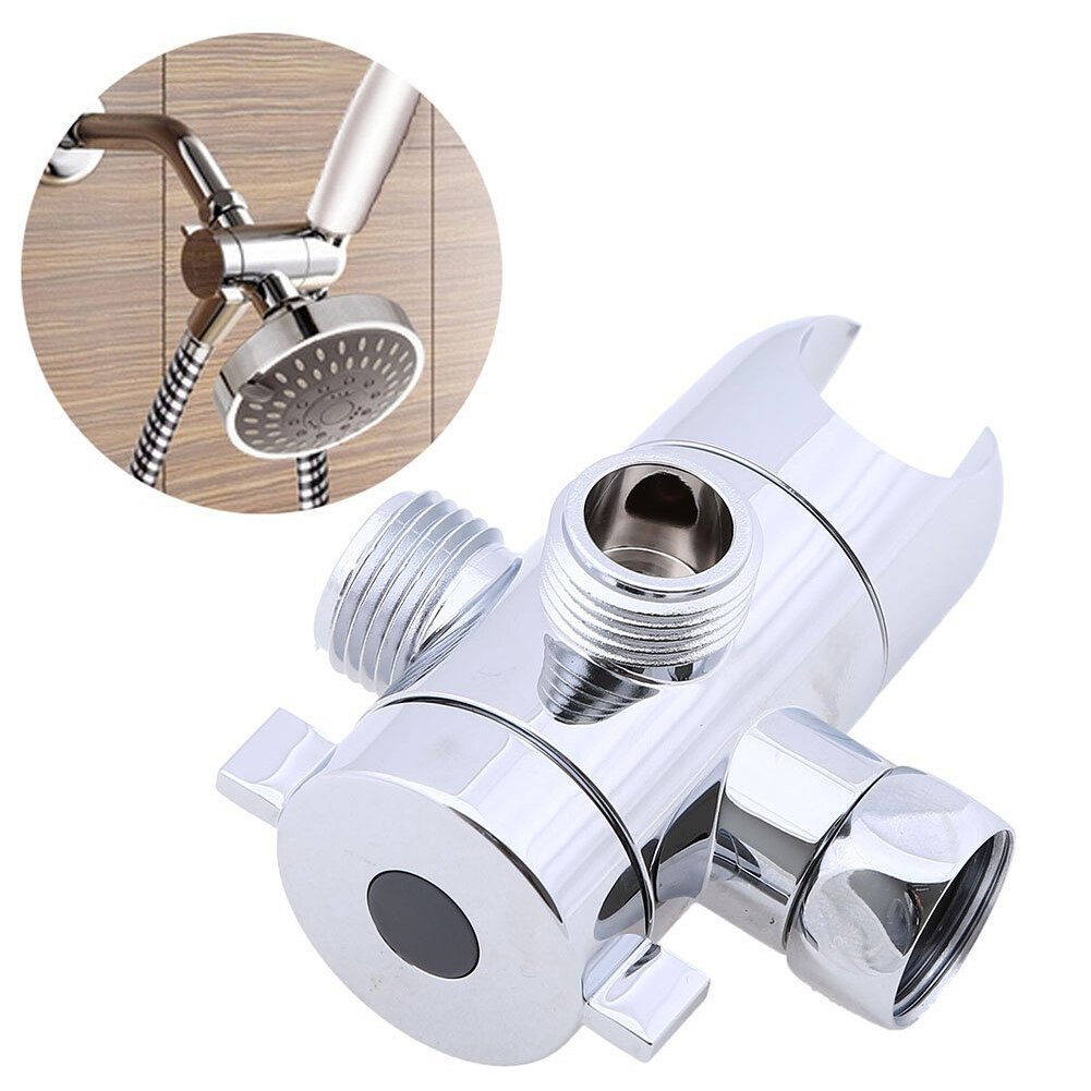1/2" 3-Way Adjustable Shower Diverter Toilet Faucet Tap T-Adapter