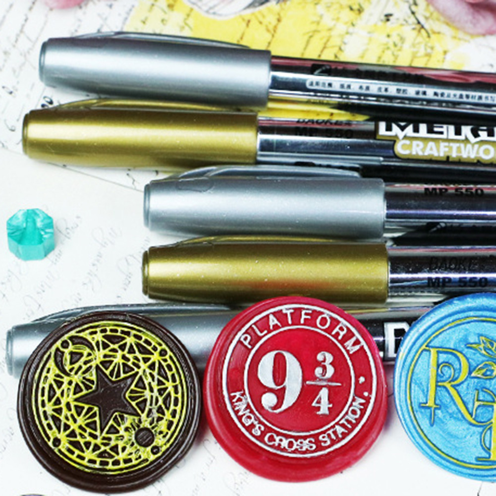 Forsegling voks stempel merke penn graffiti voksing farge markører gjør-det-selv kunst dekor brann maling segl spesiell sporing linje penner håndverk verktøy