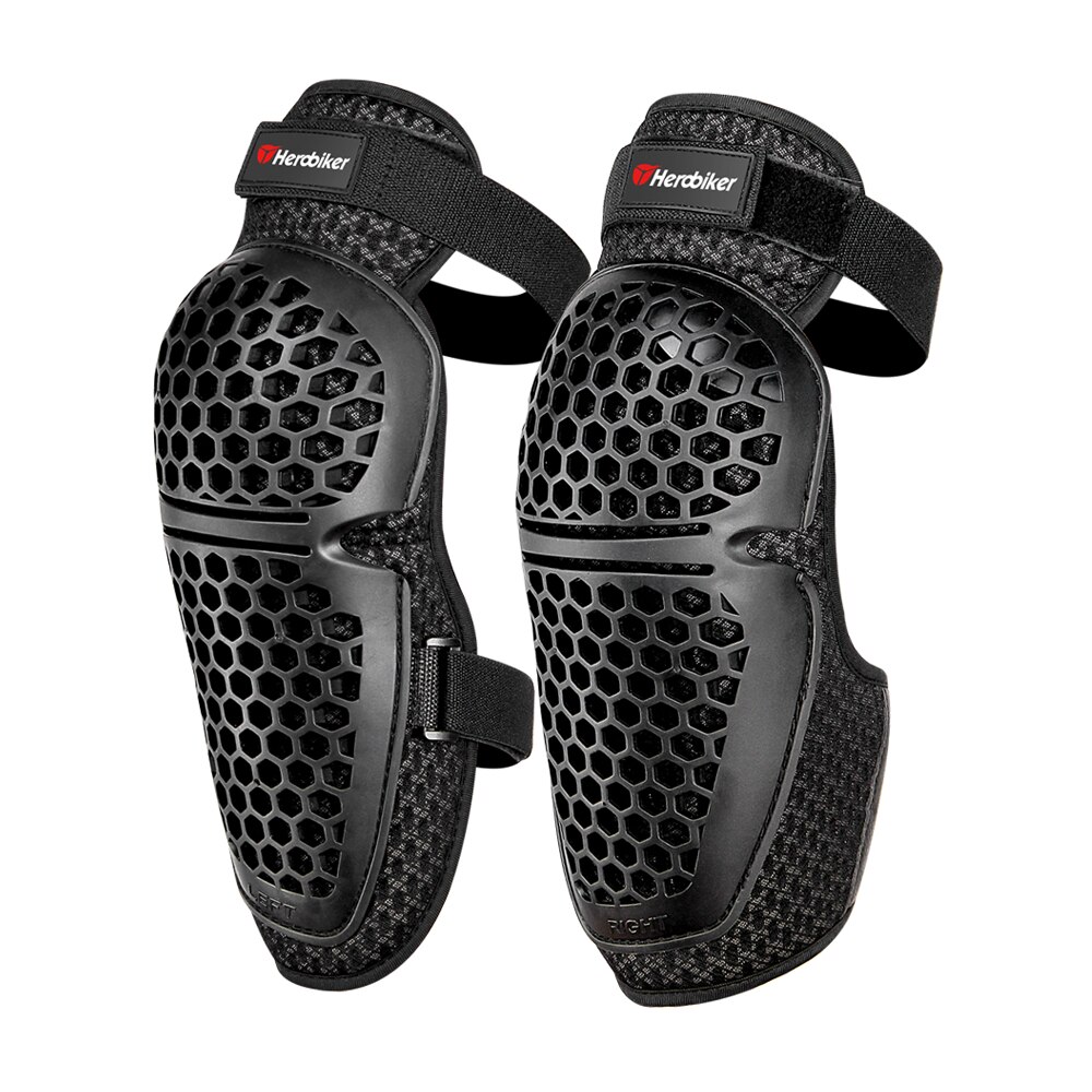 HEROBIKER-rodilleras de motocicleta todoterreno, protector de rodilla para patinaje y Motocross, equipo de protección: MK1010
