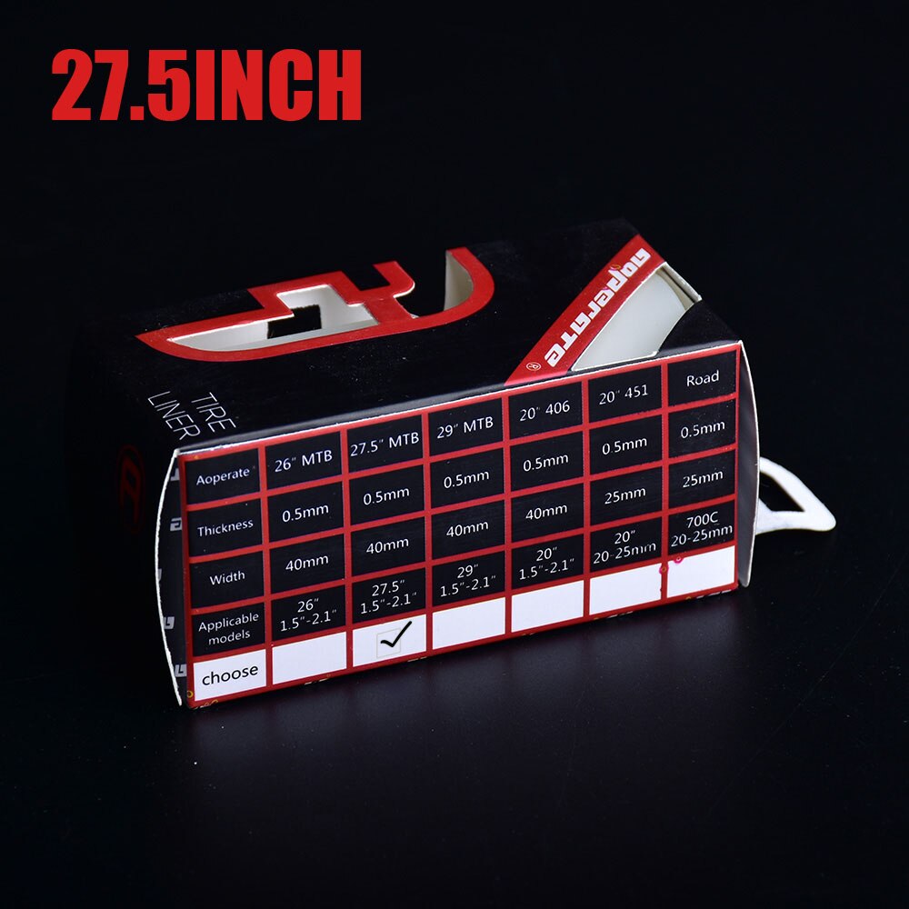 2Pcs Fietsband Punctie Pad Mtb Band Liner Stab Pad Anti-Rolling Banden Mat 3 Maten Band Bescherming: 27.5 inch bikes