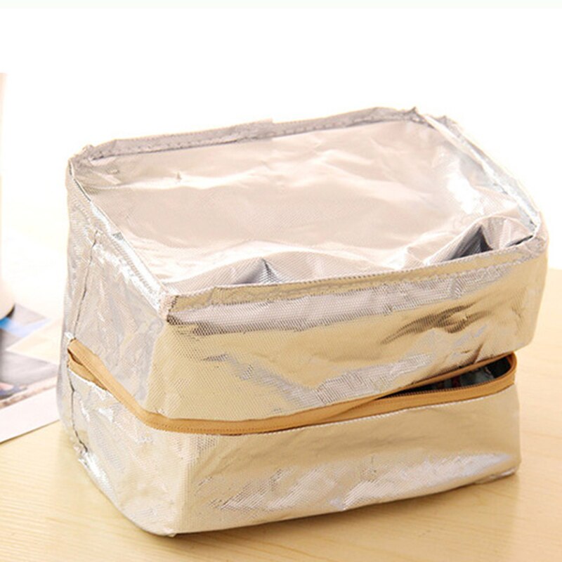 Caldo Isolato Tinfoil di Alluminio del dispositivo di Raffreddamento Termico Picnic Borsa Da Viaggio Impermeabile Tote Scatola di Cartone Animato Per I Bambini Le Donne Borse Termiche