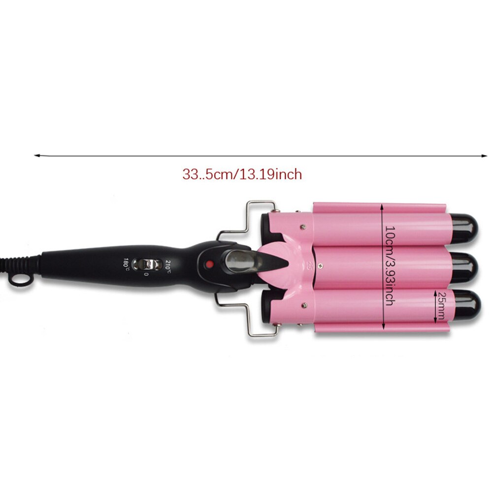 25mm Ceramic Triple Barrel Hair Curler Iron Hair Waver Styling Tools Hair Styler Blower Hair Curler Styling Tool Accessories