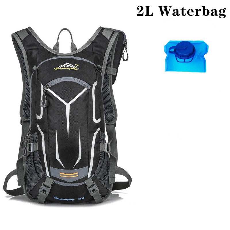 18L Motorcycle Backpack Cycling Bag Waterproof Shoulders Climbing Camping Hiking Backpack Motocross Racing Bags: Gold