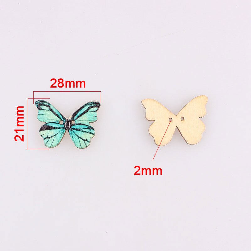 Lot De 7 Boutons Ronds En Bois Motif Fleur 24mm – 2 Trous, Pour Scrapbooking, Couture
