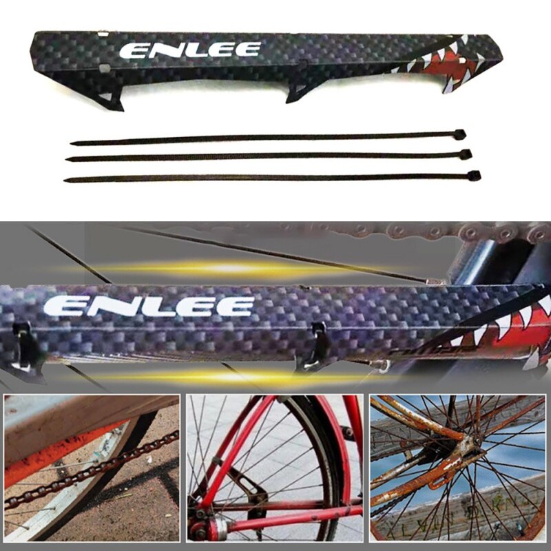 Czarny PP ultra lekki wioślarz górski rama rowerowa ochraniacz rowerów ochrona ramy łańcuch rowerowy pokrywa łańcucha widelec tylny osłona