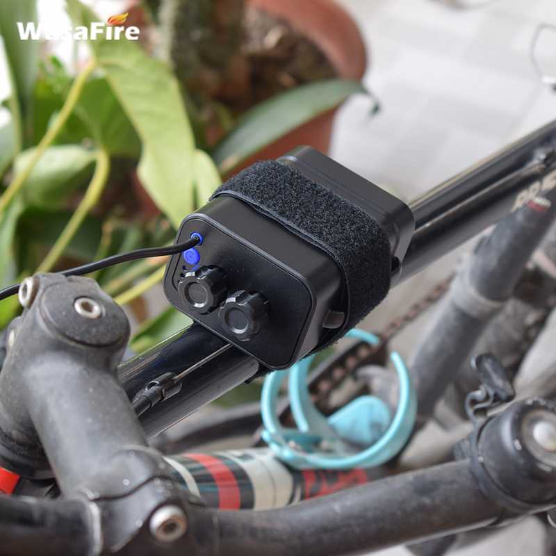 WasaFire 18650 Battery Pack Case Waterproof 8.4V USB DC Charging 6*18650 Battery Power Bank Box for Led Bike Light Bicycle Light