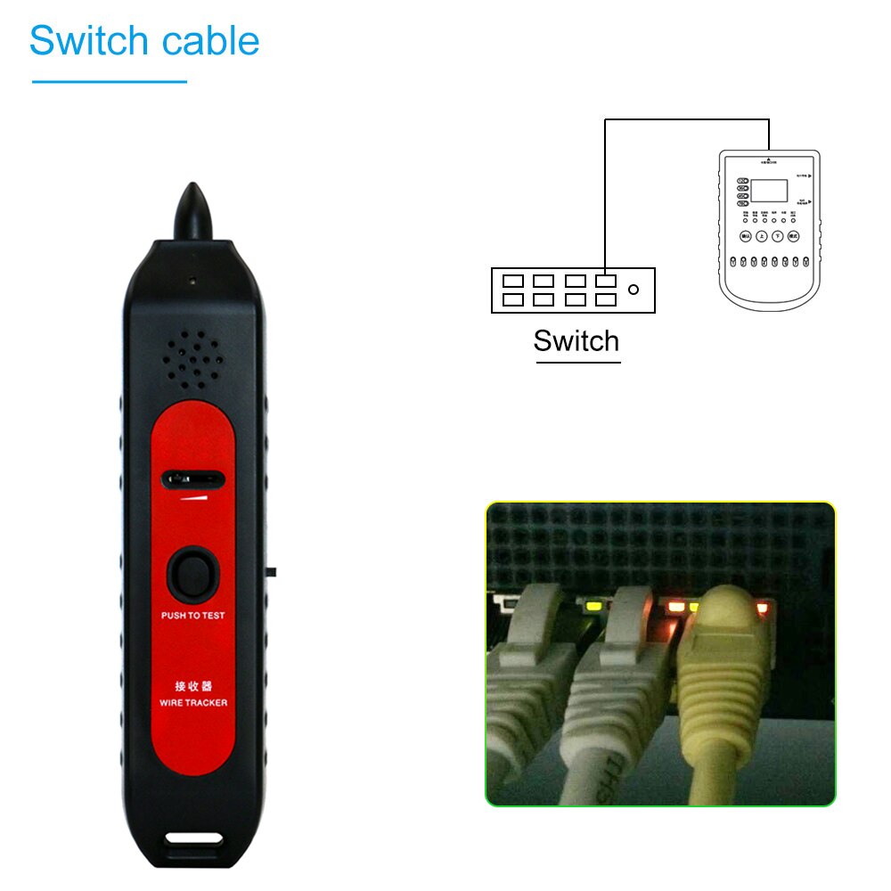 Lan Network Wire Tracker Cable Tester RJ45 Detector Line Finder Telephone Wire Tracker Tracer for CCTV Tester Camera Cable track