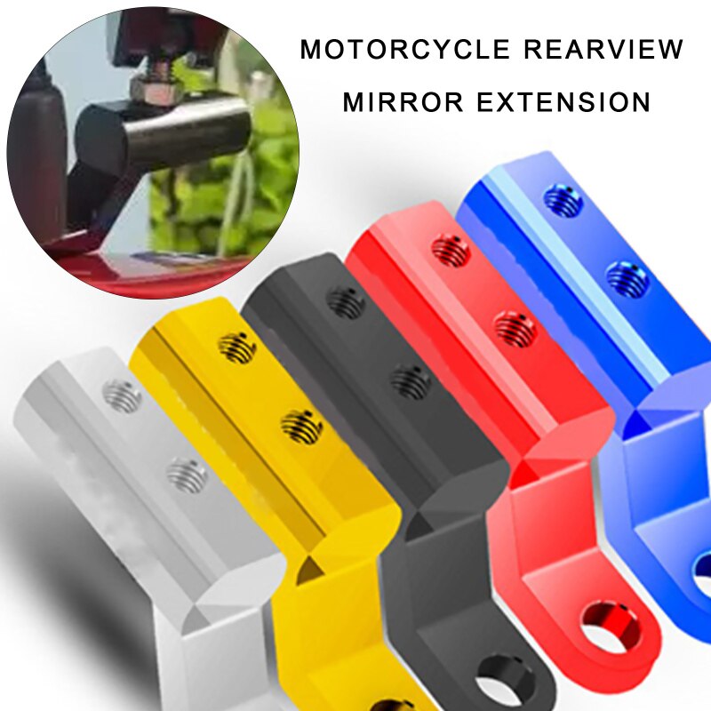Motorfiets Accessoires Achteruitkijkspiegel Mount Extender Beugel Houder Klem Adapter Bar Telefoon Houder Stand Hevels Uitbreiding Rack