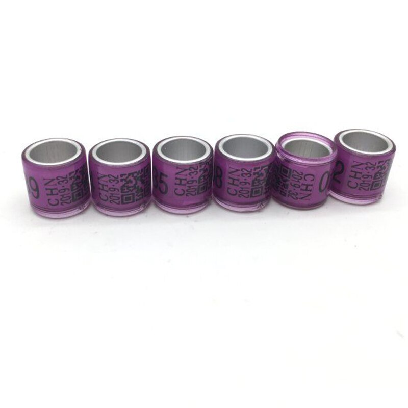 pigeon training supplies aluminium rings for pigeons leg rings identify dove bands 8mm CHN: Purple 