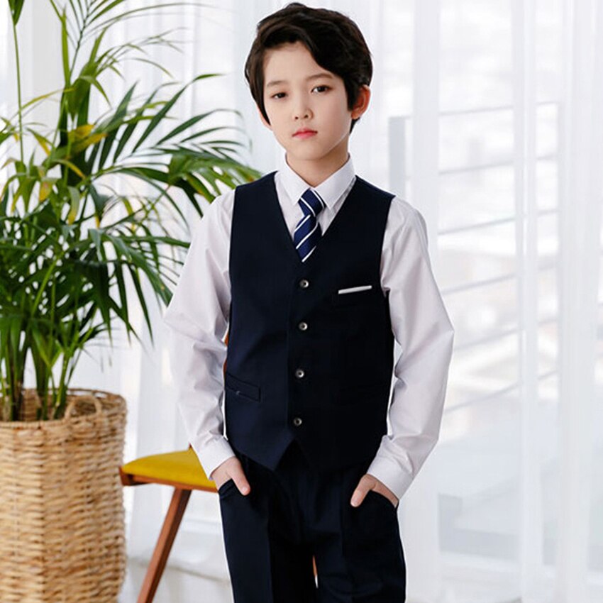 100-170cm British School Uniform for Children Teenager Student Girls Dress Blouse Set Choir Cheerleader Cheerleading Costume