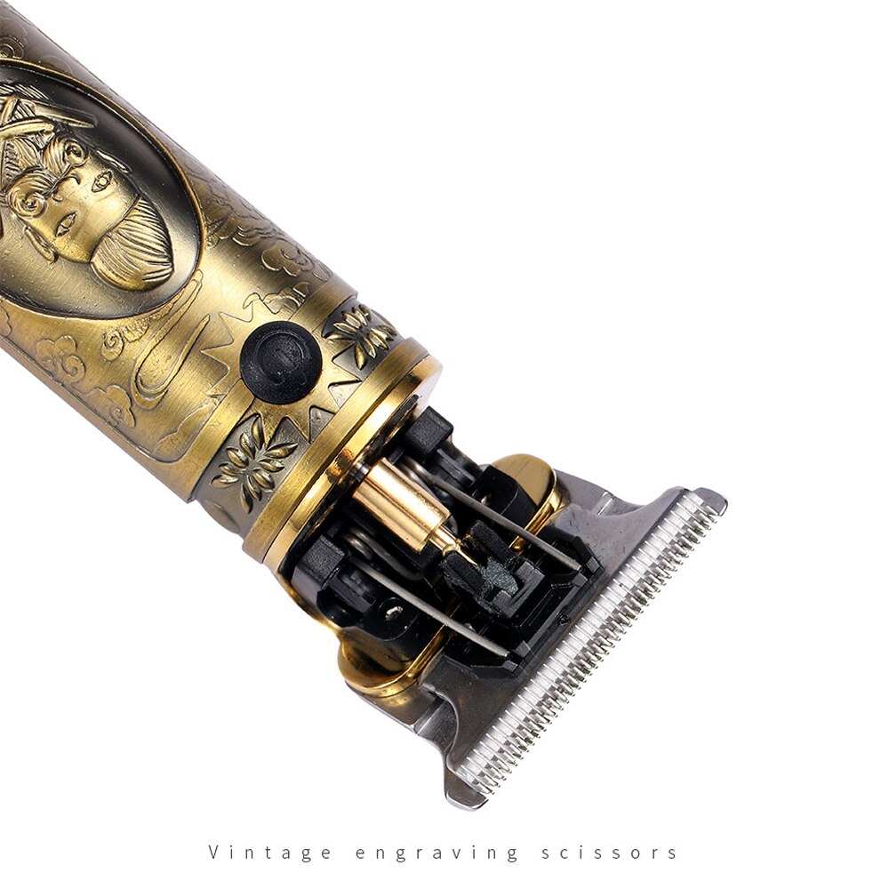 VGR V-085 hair clipper T-type retro oil head USB rechargeable electric hair clipper engraving men's hair clipper hair trimmer