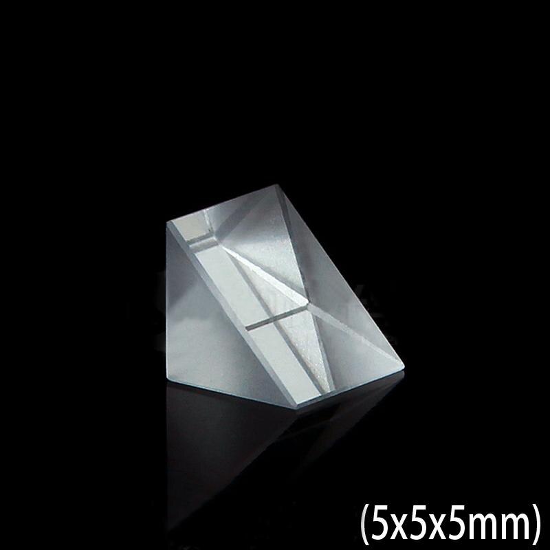 5x5x5mm Optical Glass Triangular Triangular Right Angle K9 Prisms Lens Optics