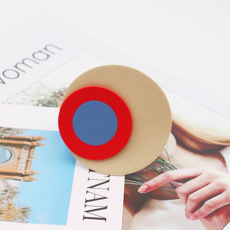 Handgemachte Leder Armbänder Für frauen Handgelenk Farbe kreis Schmuck Klassische Punk Stil Leder Kette Armbänder Mädchen: 1