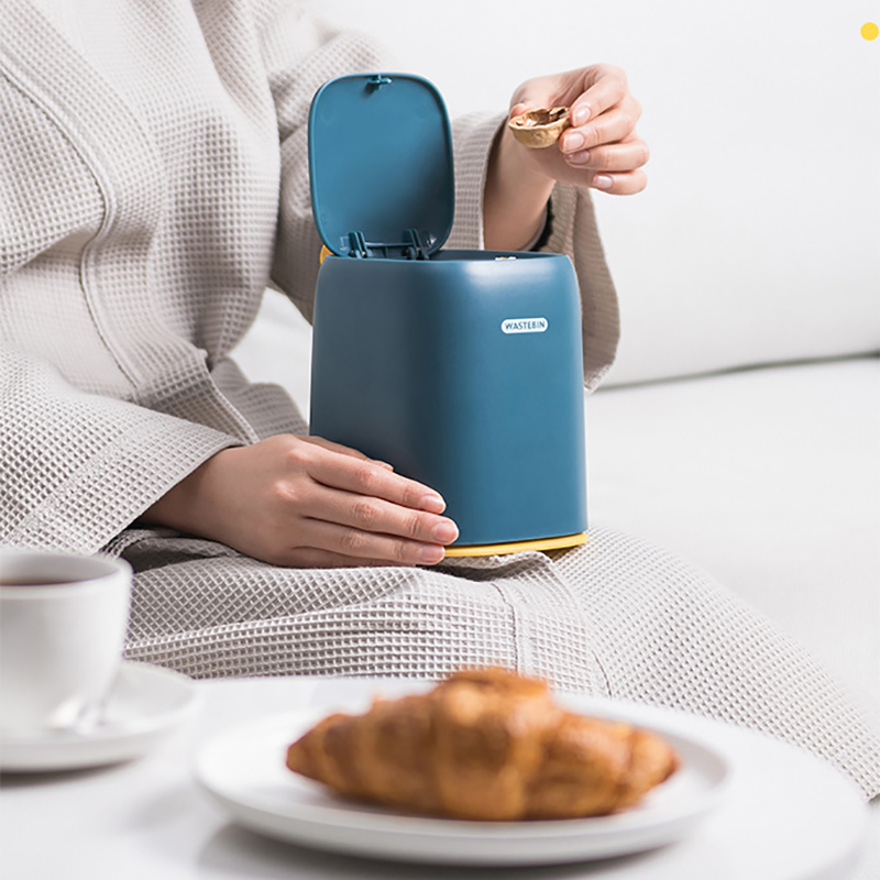 Desktop Prullenbak Thuis Tafel Diversen Afval Bin Met Deksel Woonkamer Bureau Vuilnisbak Vuilnisbak Vuilnis Opslag Emmer