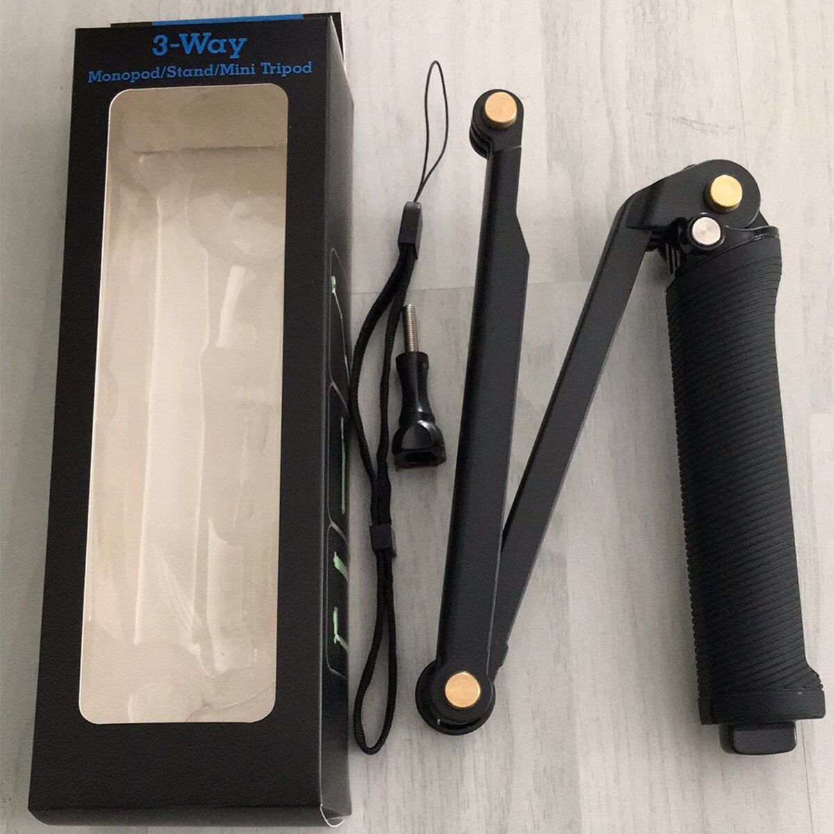GoPro 3-Way Monopod ArmMount Adjustable stand Bracket Handheld Grip 3 Way Tripods For Hero 4/3+ 3 SJ4000 SJ5000 Accessories