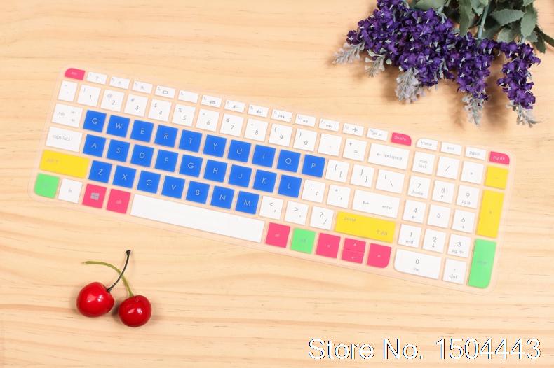 15.6" Laptop Keyboard Protector Skin - Ultra-thin Silicone Dustproof Cover for HP Pavilion Envy 15 Series: Candy Blue
