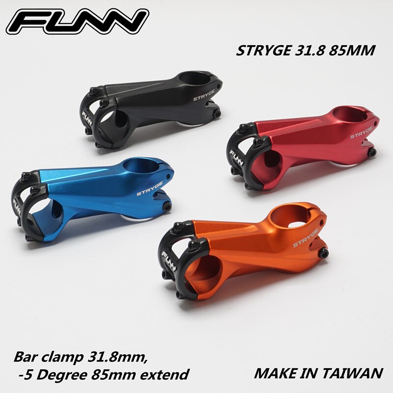 FUNN STRYGE 3D FORGE Cross country enduro all mountain bike stem, -5 degree ,bar clamp 31.8 mm,85mm extend 28.6 steer tube