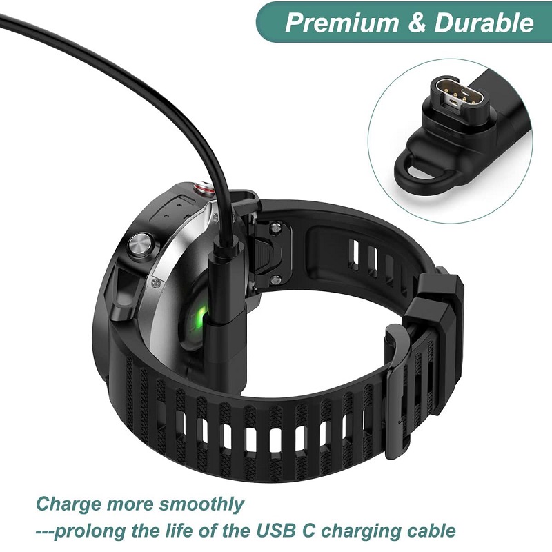  Oplader Adapter voor Garmin Forerunner 165 265 965 945 245 45 955 255 s 55 158 Venu 3 SQ2 Vivoactive 5/4 Type C Oplaadadapter