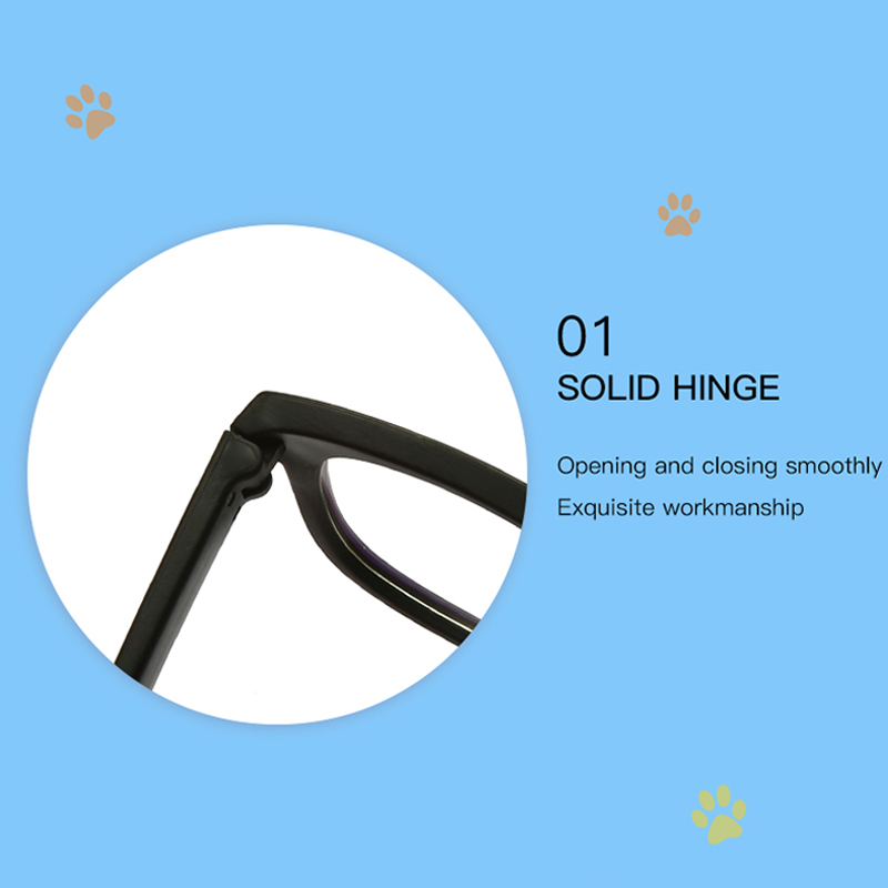Anti-blue Light Children Rubber Glasses Boy Girl Brand Soft Frame Goggle Plain Kids Square Anti Blue Light Eyewear TR90