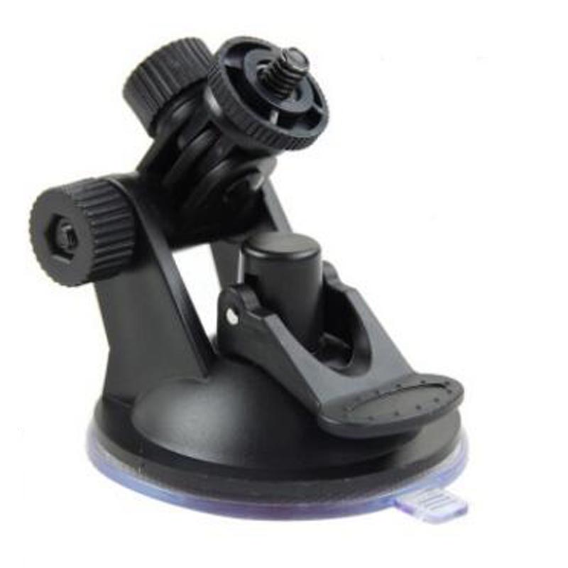 1/4 skruvdragare inspelare sugbas universal mini sugkopp sport kamera fäste svart auto dvr hållare stativ för  hd198