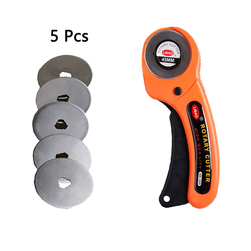 45 mm Lederhandwerk, Rollschneider, Lederschneidewerkzeug, Lederhandwerk, Stoff, kreisförmige Klinge, Messer, DIY, Patchwork, NäHenne, Quilten: Schokolade