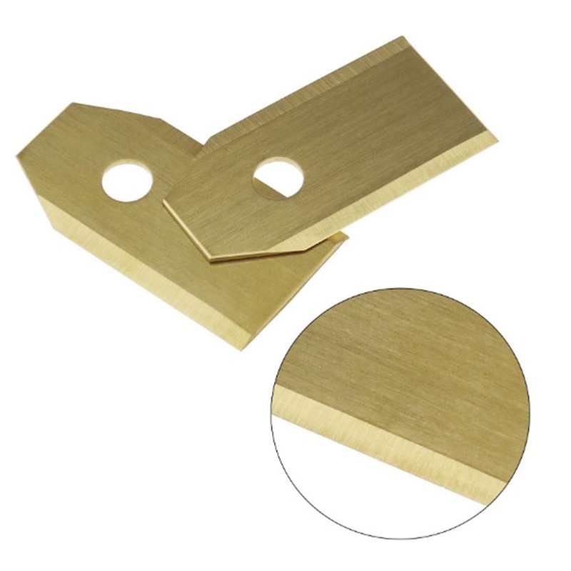 0.75MM Titanium Coated Stainless Steel Lawn Mower Blade Replacement + Screw Parts for Husqvarna Automower 100Pcs