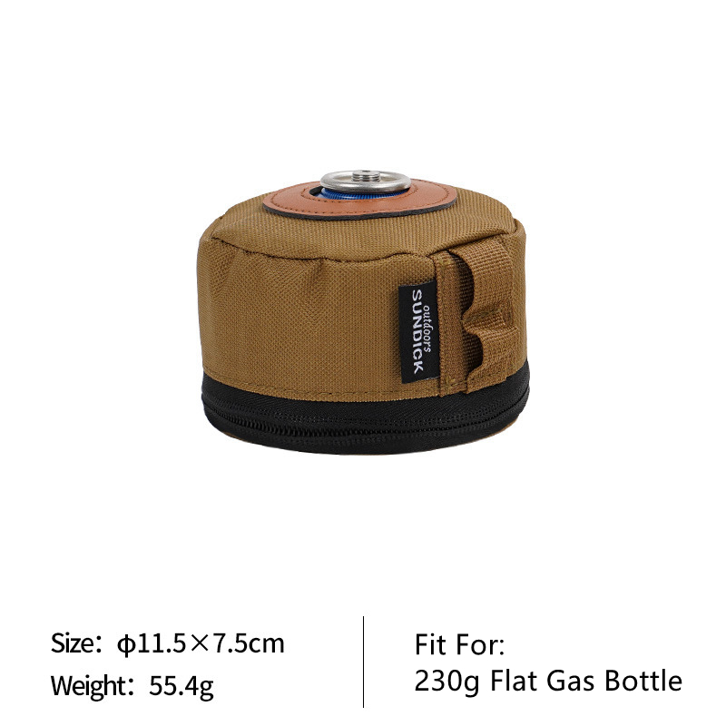 Camping Gas Kan Bescherming Cover Camo Outdoor Gas 230/450G Tank Case Anti-Val Benzine Bus Protector air Fles Accesorios: Khaki S
