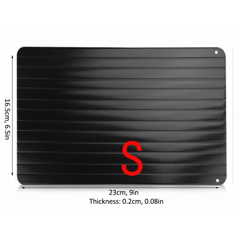 Premium Large High Density Aviation Aluminium Meat Fast Defrosting Tray For Kitchen Frozen Foods: S-2mm