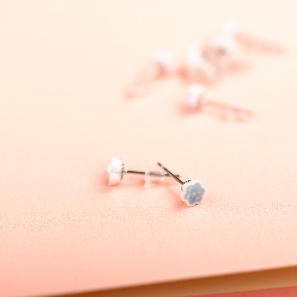 Delicate Flower Multicolor Ceramic Earrings Ear Studs Jewelry For Women Girl #LY125