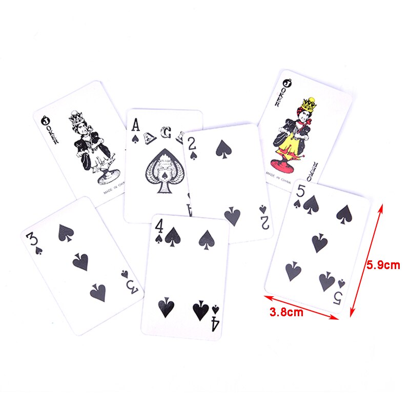 Mini Cute Poker Home Decoration Poker Cards Playing Game Child Outdoor Climbing Travel Accessories