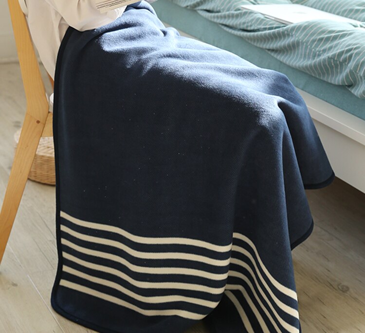 Plaid Hoodie Fleece Flanel Pluche Bts Serape Wearable Deken Sjaal Verdikking Deken Gooi Sweatshirt Deken Buffalo Plaid: Blue Stripe / 140x190cm(no button)