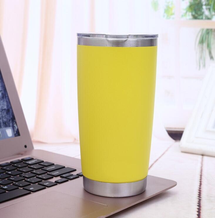 20 unzen Edelstahl Vakuum Isolierte Becher mit Deckel-Doppel Wand Reise Becher Wasser Kaffee Tasse für Eis Trinken & heißer Getränke: 6