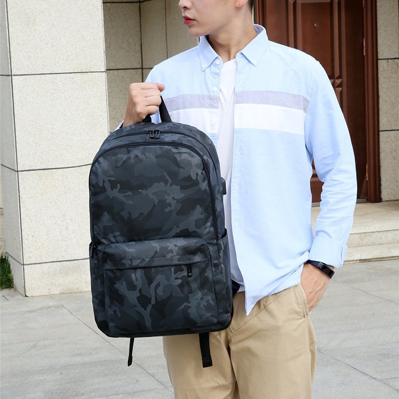 Britânico camuflagem masculino esporte mochila impermeável ao ar livre de curta distância viagem backbag usb portátil mochila adolescentes sacos de estudante