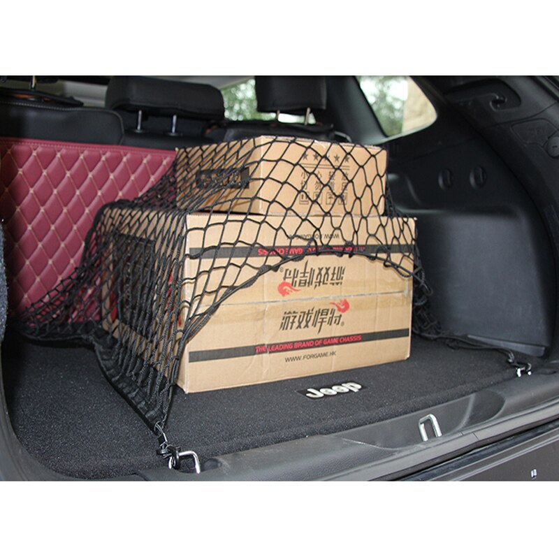 100 x 100cm bil bagasjerom lastenett 4 kroker bil bagasje til vw golf 6 passat  b5 jetta magotan sagitar santana polo