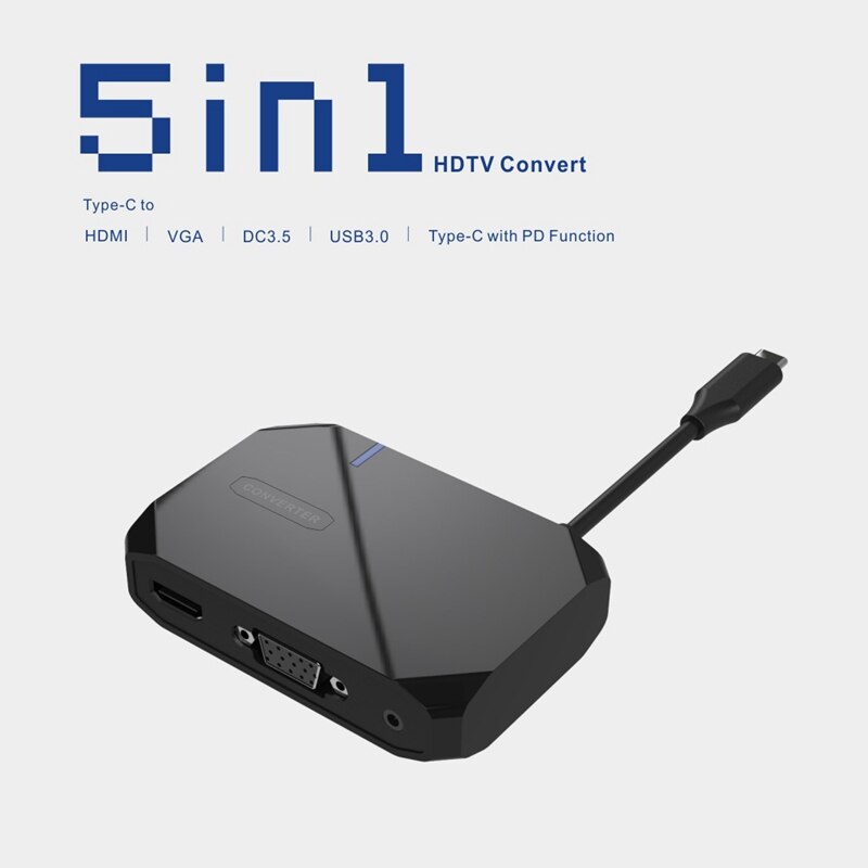 Usb c hub multi usb hub expander type c til hdmi vga dock til pro usb splitter computertilbehør