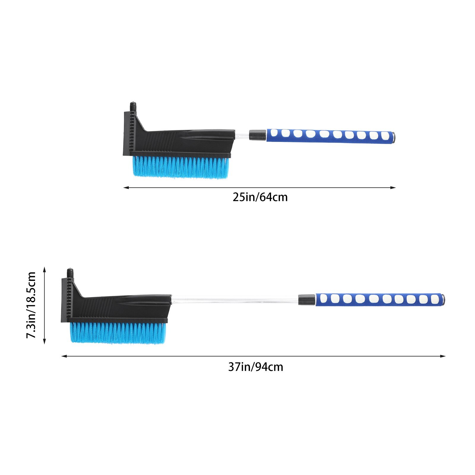 40 #2 In 1 Ice Borstel Auto Voorruit Voertuig Sneeuw Ijskrabber Sneeuw Borstel Schop Removal Brush Winter Gereedschappen voor De Auto Universele: Default Title