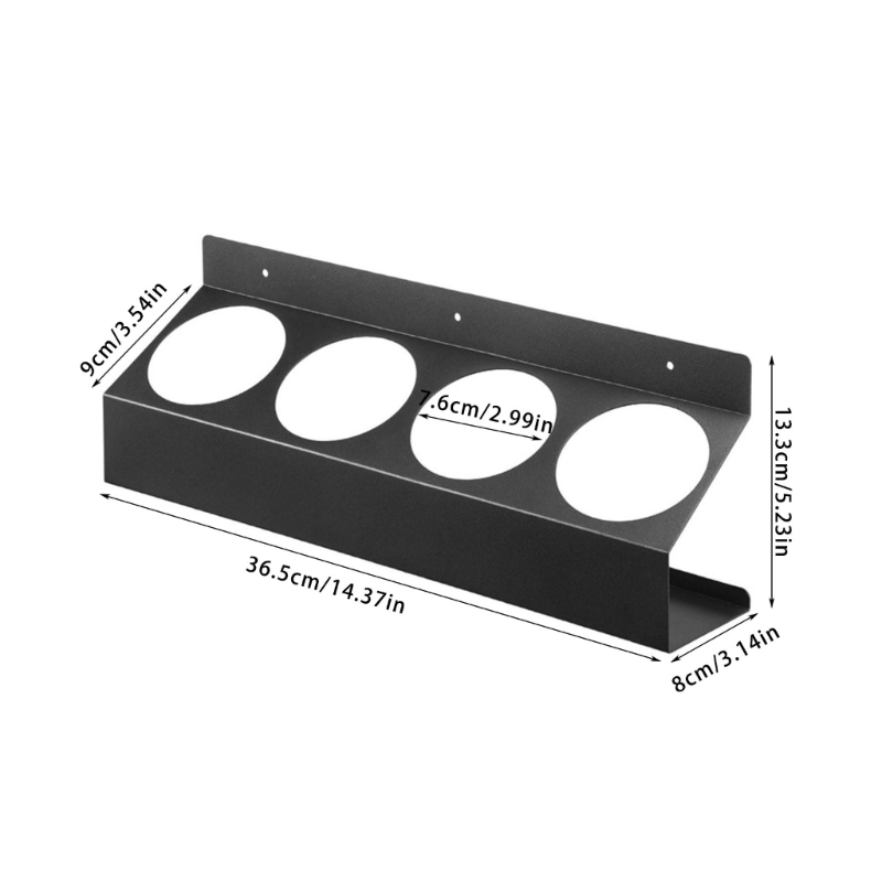 Solution stockage bombes aérosol noires, organisateur peinture polyvalent, porte-bouteille pulvérisation pour les
